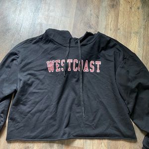 SHEIN Cropped West Coast Hoodie